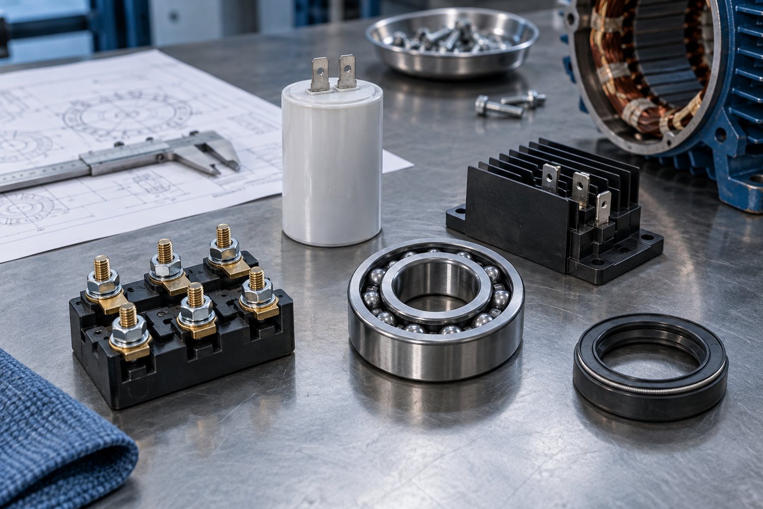 Elektrik Motor Yedek Parçaları hizmet sayfası görseli